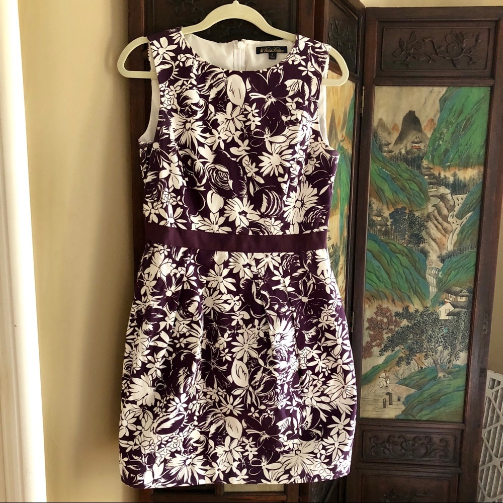 Brooks Brothers Purple & White Floral Dress